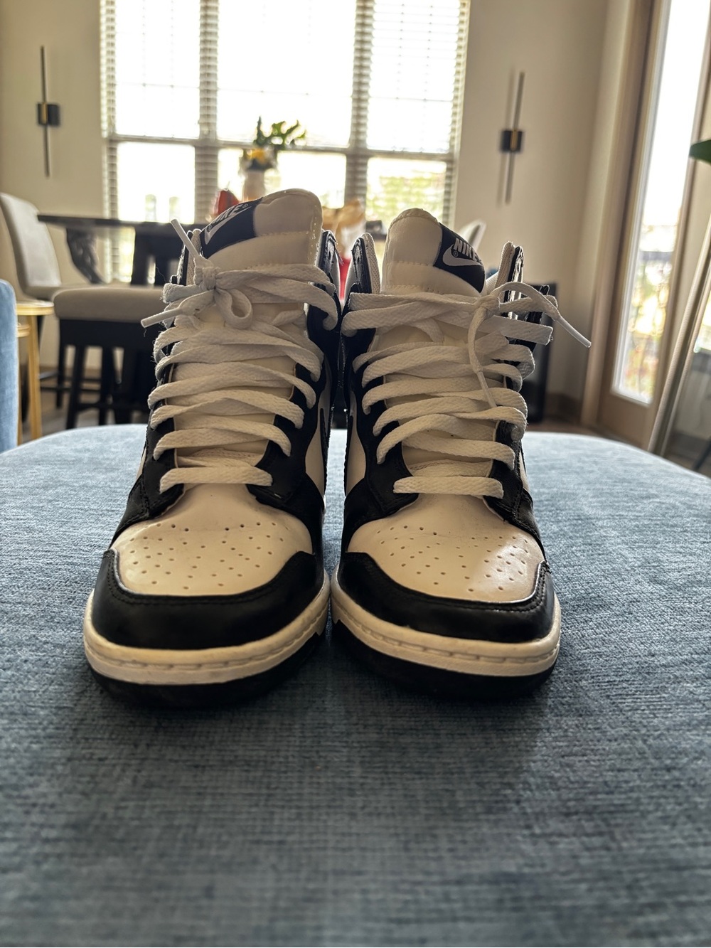 Nike Men’s High-Top Sneakers - Black, White